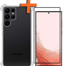 Nomfy Nomfy Samsung Galaxy S22 Ultra Hoesje Shockproof Met Screenprotector