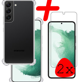 BASEY. BASEY. Samsung Galaxy S22 Plus Hoesje Shockproof Met 2x Screenprotector