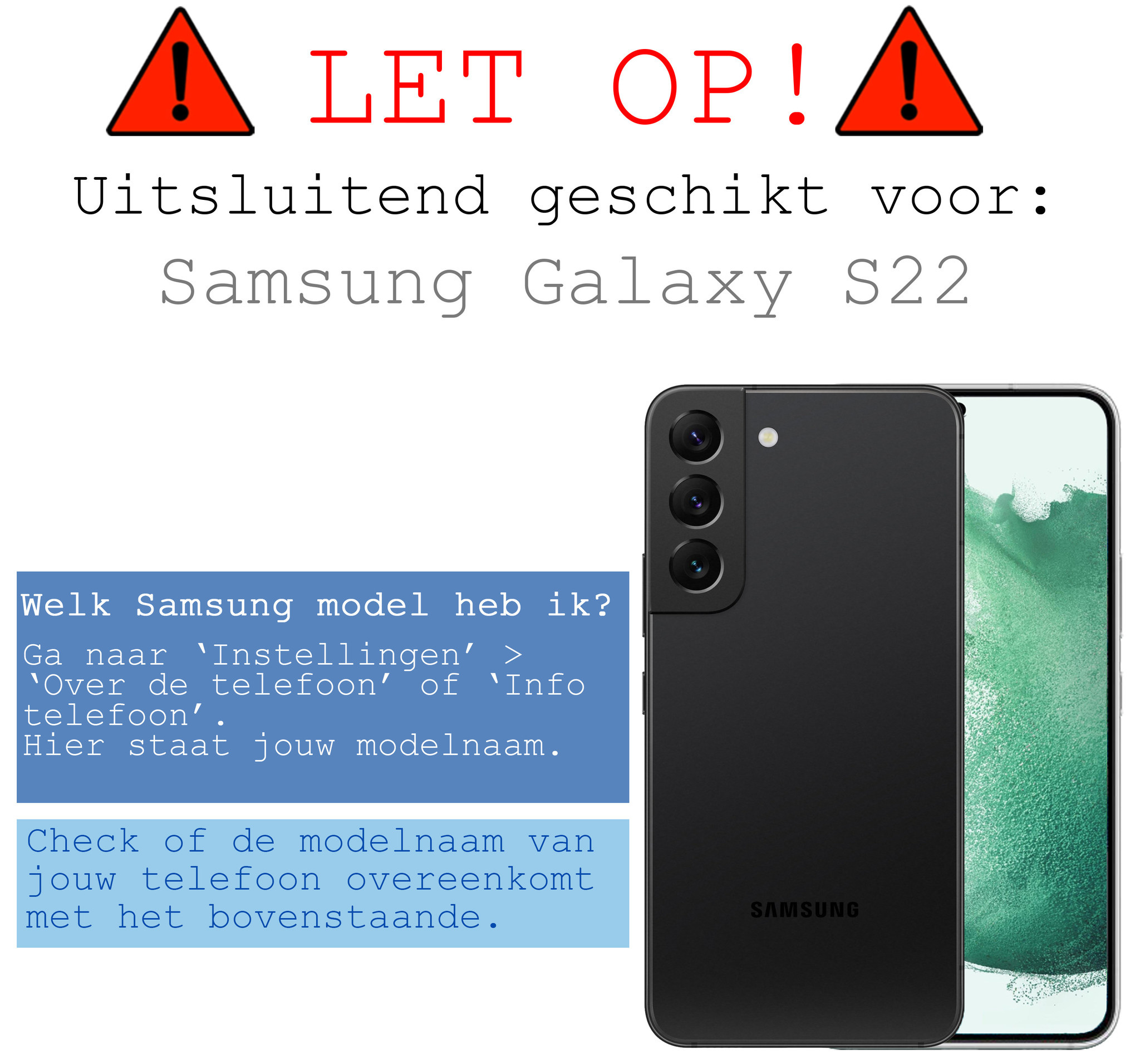 BASEY. Hoes Geschikt voor Samsung S22 Hoesje Bookcase Hoes Flip Case Book Cover Met 2x Screenprotector - Hoesje Geschikt voor Samsung Galaxy S22 Hoes Book Case Hoesje - Paars