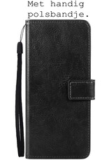 BASEY. Hoes Geschikt voor Samsung S22 Hoesje Bookcase Hoes Flip Case Book Cover Met 2x Screenprotector - Hoesje Geschikt voor Samsung Galaxy S22 Hoes Book Case Hoesje - Zwart