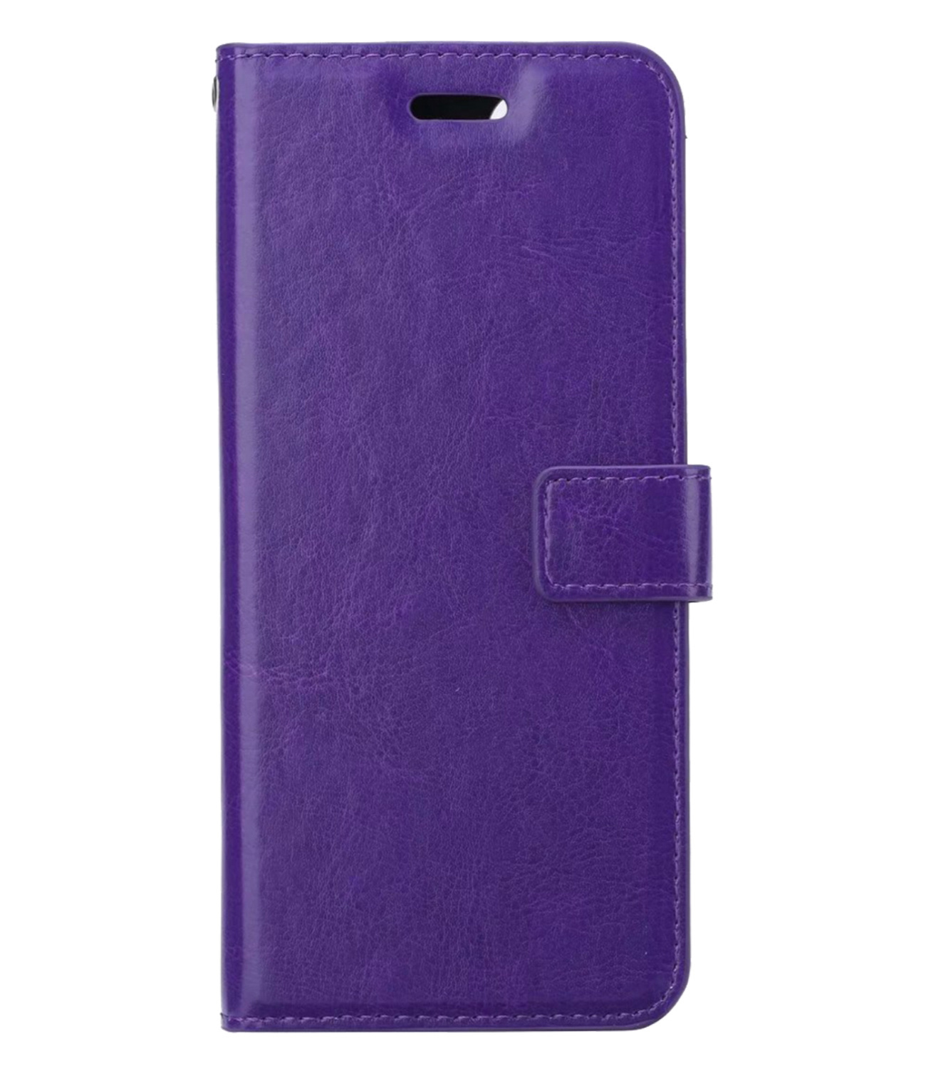BASEY. Hoes Geschikt voor Samsung S22 Plus Hoesje Bookcase Hoes Flip Case Book Cover Met Screenprotector - Hoesje Geschikt voor Samsung Galaxy S22 Plus Hoes Book Case Hoesje - Paars