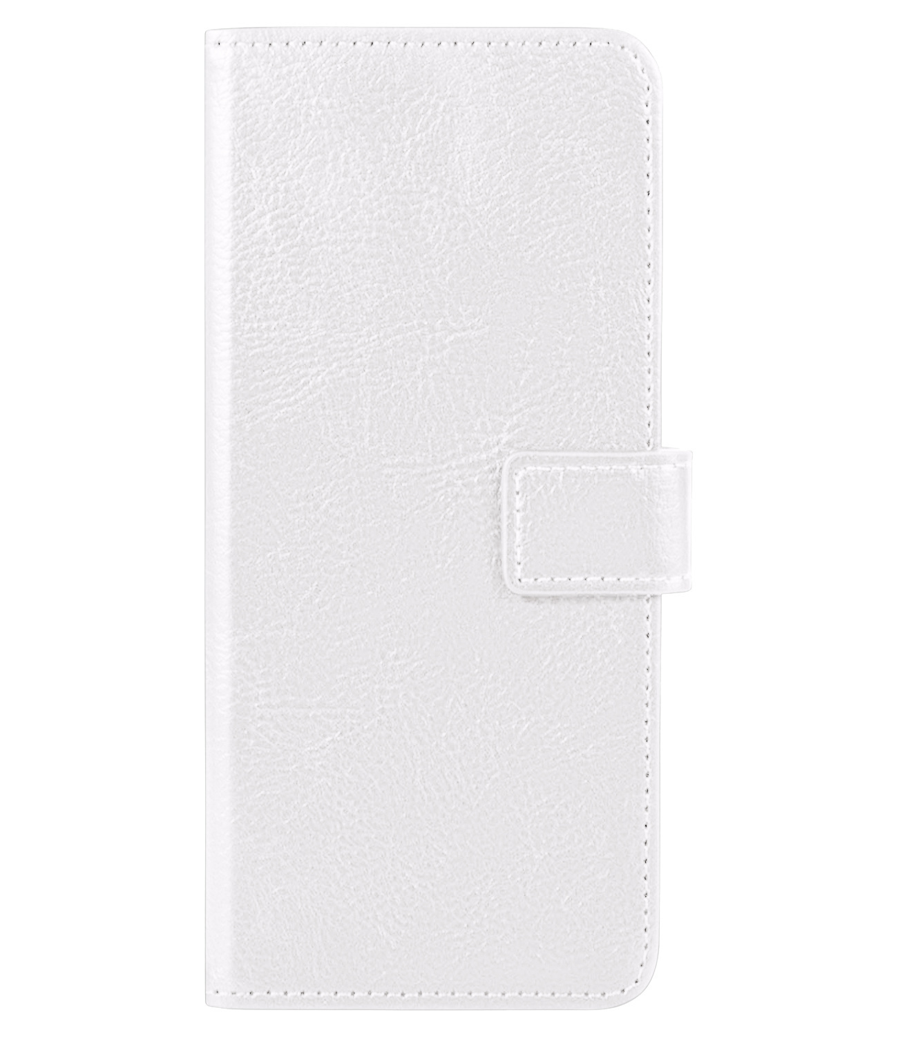 BASEY. Hoes Geschikt voor Samsung S22 Plus Hoesje Bookcase Hoes Flip Case Book Cover Met 2x Screenprotector - Hoesje Geschikt voor Samsung Galaxy S22 Plus Hoes Book Case Hoesje - Wit