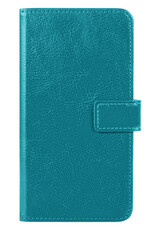 BASEY. Hoes Geschikt voor Samsung S22 Ultra Hoesje Bookcase Hoes Flip Case Book Cover Met Screenprotector - Hoesje Geschikt voor Samsung Galaxy S22 Ultra Hoes Book Case Hoesje - Turquoise