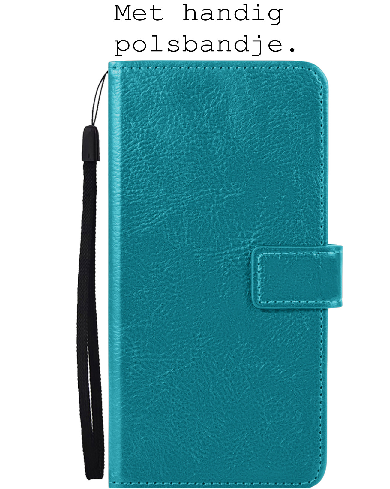 BASEY. Hoes Geschikt voor Samsung S22 Ultra Hoesje Bookcase Hoes Flip Case Book Cover Met Screenprotector - Hoesje Geschikt voor Samsung Galaxy S22 Ultra Hoes Book Case Hoesje - Turquoise