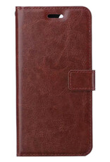 BASEY. Hoes Geschikt voor Samsung S22 Ultra Hoesje Bookcase Hoes Flip Case Book Cover Met 2x Screenprotector - Hoesje Geschikt voor Samsung Galaxy S22 Ultra Hoes Book Case Hoesje - Bruin