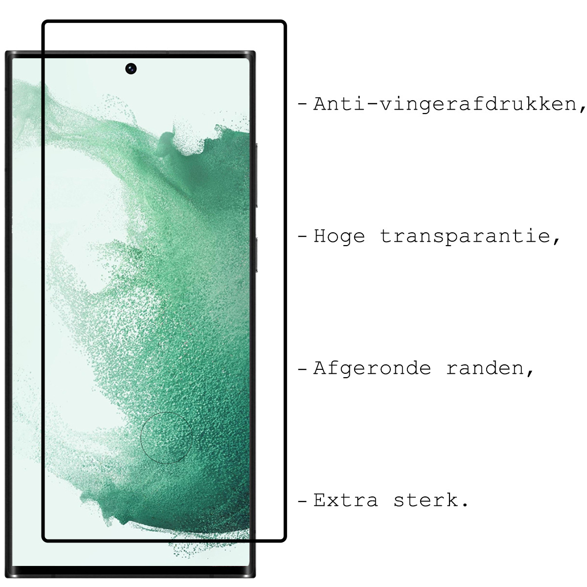 BASEY. Hoes Geschikt voor Samsung S22 Ultra Hoesje Bookcase Hoes Flip Case Book Cover Met 2x Screenprotector - Hoesje Geschikt voor Samsung Galaxy S22 Ultra Hoes Book Case Hoesje - Bruin