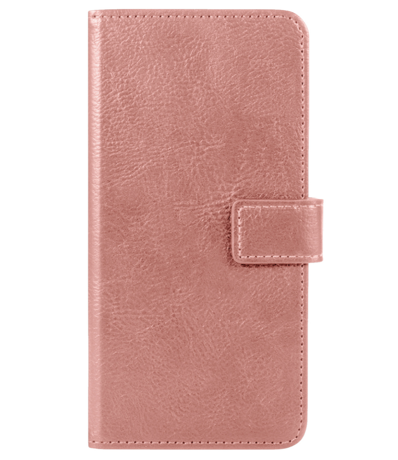 BASEY. Hoes Geschikt voor Samsung S22 Ultra Hoesje Bookcase Hoes Flip Case Book Cover Met 2x Screenprotector - Hoesje Geschikt voor Samsung Galaxy S22 Ultra Hoes Book Case Hoesje - Rosé goud
