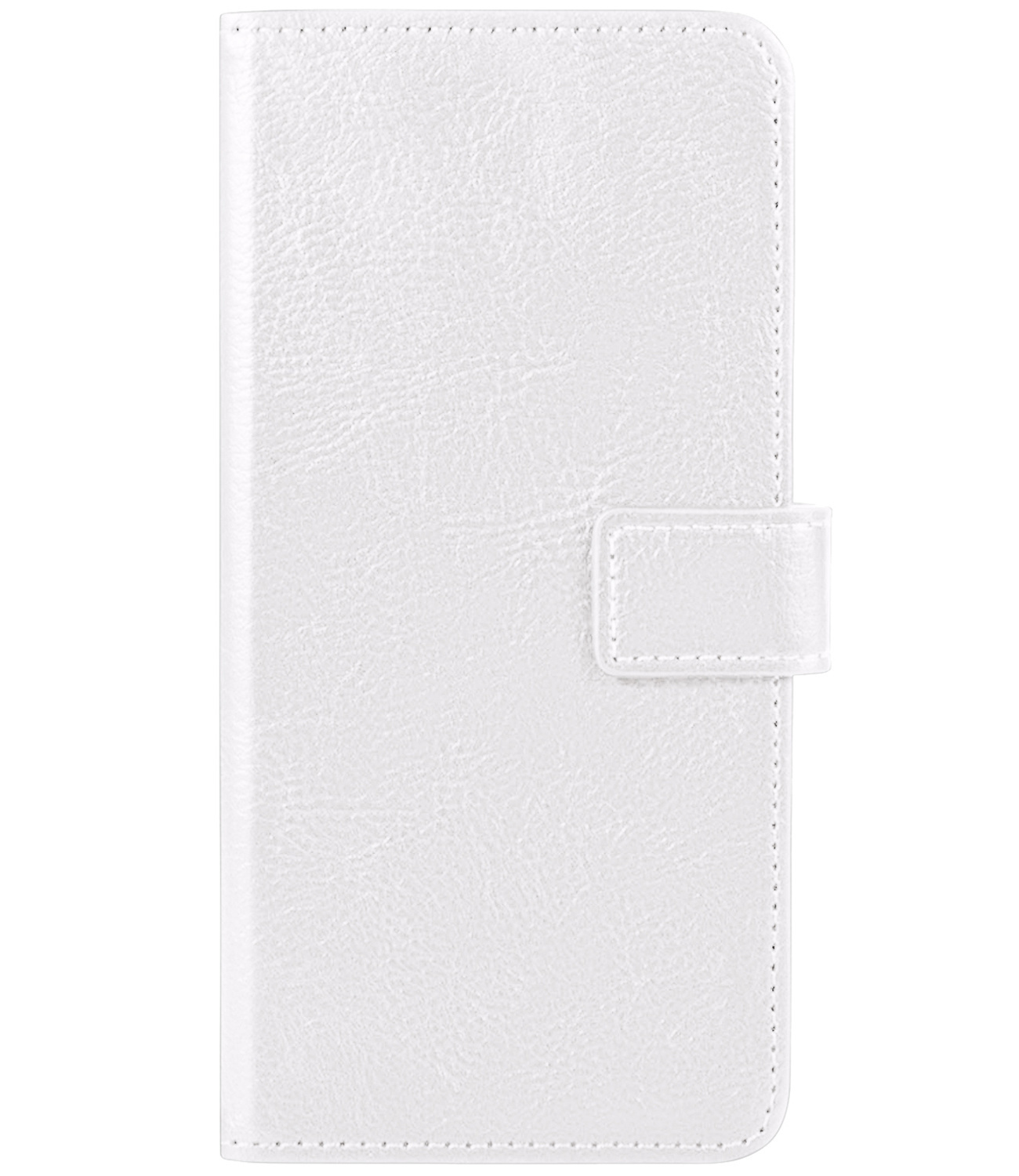 BASEY. Hoes Geschikt voor Samsung S22 Ultra Hoesje Bookcase Hoes Flip Case Book Cover Met 2x Screenprotector - Hoesje Geschikt voor Samsung Galaxy S22 Ultra Hoes Book Case Hoesje - Wit