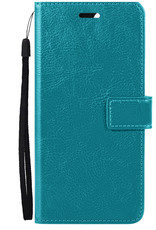 Samsung Galaxy S22 Ultra Hoesje Bookcase Met Screenprotector - Samsung Galaxy S22 Ultra Screenprotector - Samsung Galaxy S22 Ultra Book Case Met Screenprotector - Turquoise