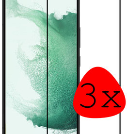 BASEY. BASEY. Samsung Galaxy S22 Screenprotector Full Screen Cover - 3 PACK