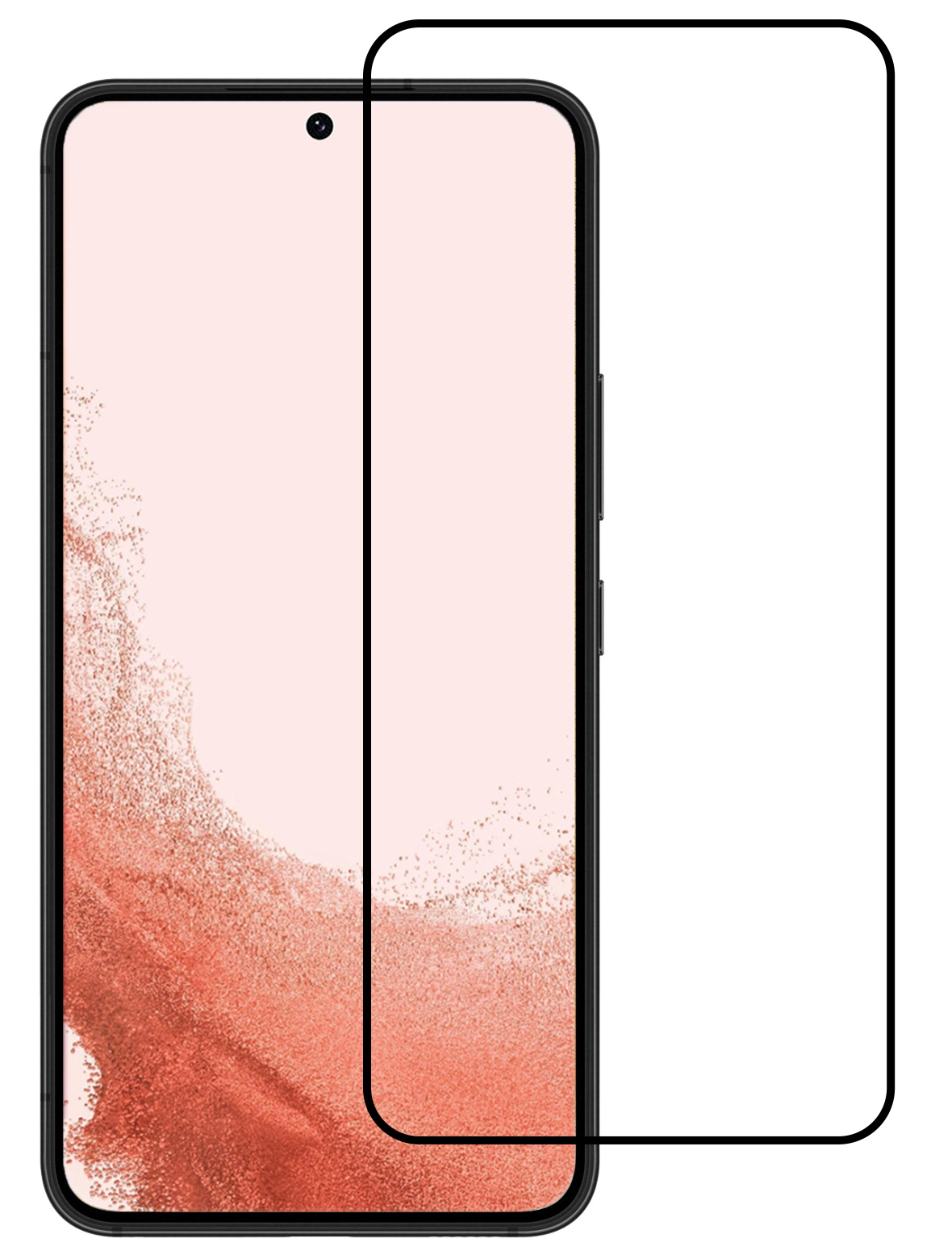 Nomfy Screenprotector Geschikt voor Samsung S22 Screenprotector Bescherm Glas - Screenprotector Geschikt voor Samsung Galaxy S22 Screen Protector Tempered Glass Full Screen Full Cover