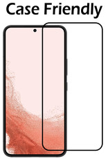 Nomfy Screenprotector Geschikt voor Samsung S22 Screenprotector Bescherm Glas - Screenprotector Geschikt voor Samsung Galaxy S22 Screen Protector Tempered Glass Full Screen Full Cover - 2 PACK