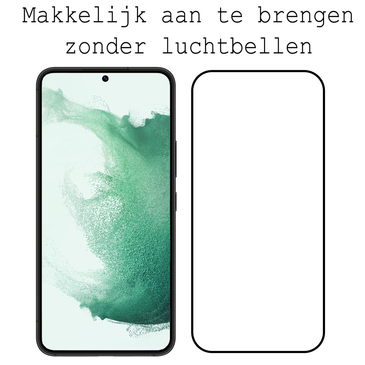 BASEY. Screenprotector Geschikt voor Samsung S22 Plus Screenprotector Beschermglas Full Cover - Screenprotector Geschikt voor Samsung Galaxy S22 Plus Screen Protector Full Cover