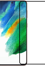 BASEY. Screenprotector Geschikt voor Samsung S21 FE Screenprotector Beschermglas Full Cover - Screenprotector Geschikt voor Samsung Galaxy S21 FE Screen Protector Full Cover