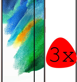 BASEY. BASEY. Samsung Galaxy S21FE Screenprotector Full Screen Cover - 3 PACK