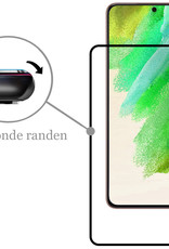 Nomfy Screenprotector Geschikt voor Samsung S21 FE Screenprotector Bescherm Glas - Screenprotector Geschikt voor Samsung Galaxy S21 FE Screen Protector Tempered Glass Full Screen Full Cover