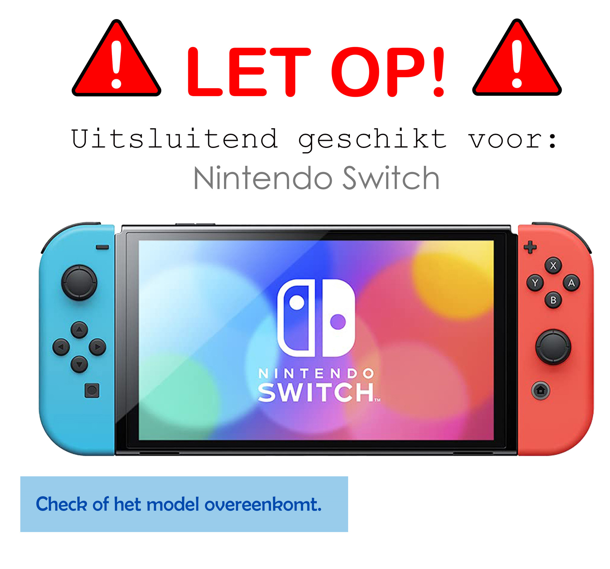 BASEY. Beschermglas Geschikt voor Nintendo Switch Screenprotector Tempered Glass - Screenprotector Geschikt voor Nintendo Switch Screen Protector