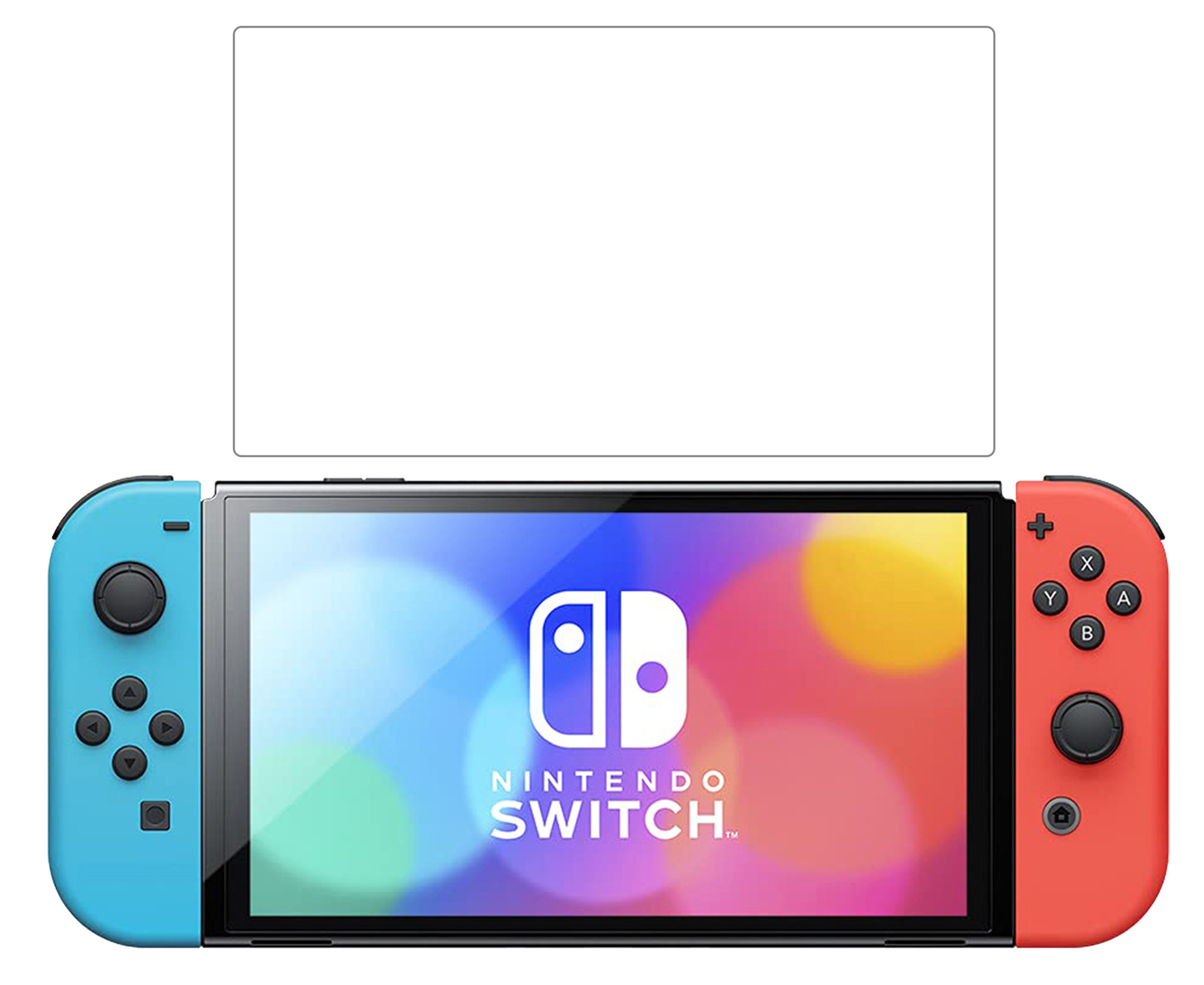 BASEY. Beschermglas Geschikt voor Nintendo Switch OLED Screenprotector Tempered Glass - Screenprotector Geschikt voor Nintendo Switch OLED Screen Protector