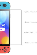NoXx Screenprotector Geschikt voor Nintendo Switch OLED Bescherm Glas Screen Protector