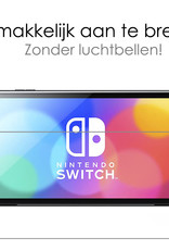 NoXx Screenprotector Geschikt voor Nintendo Switch OLED Bescherm Glas Screen Protector - 2x
