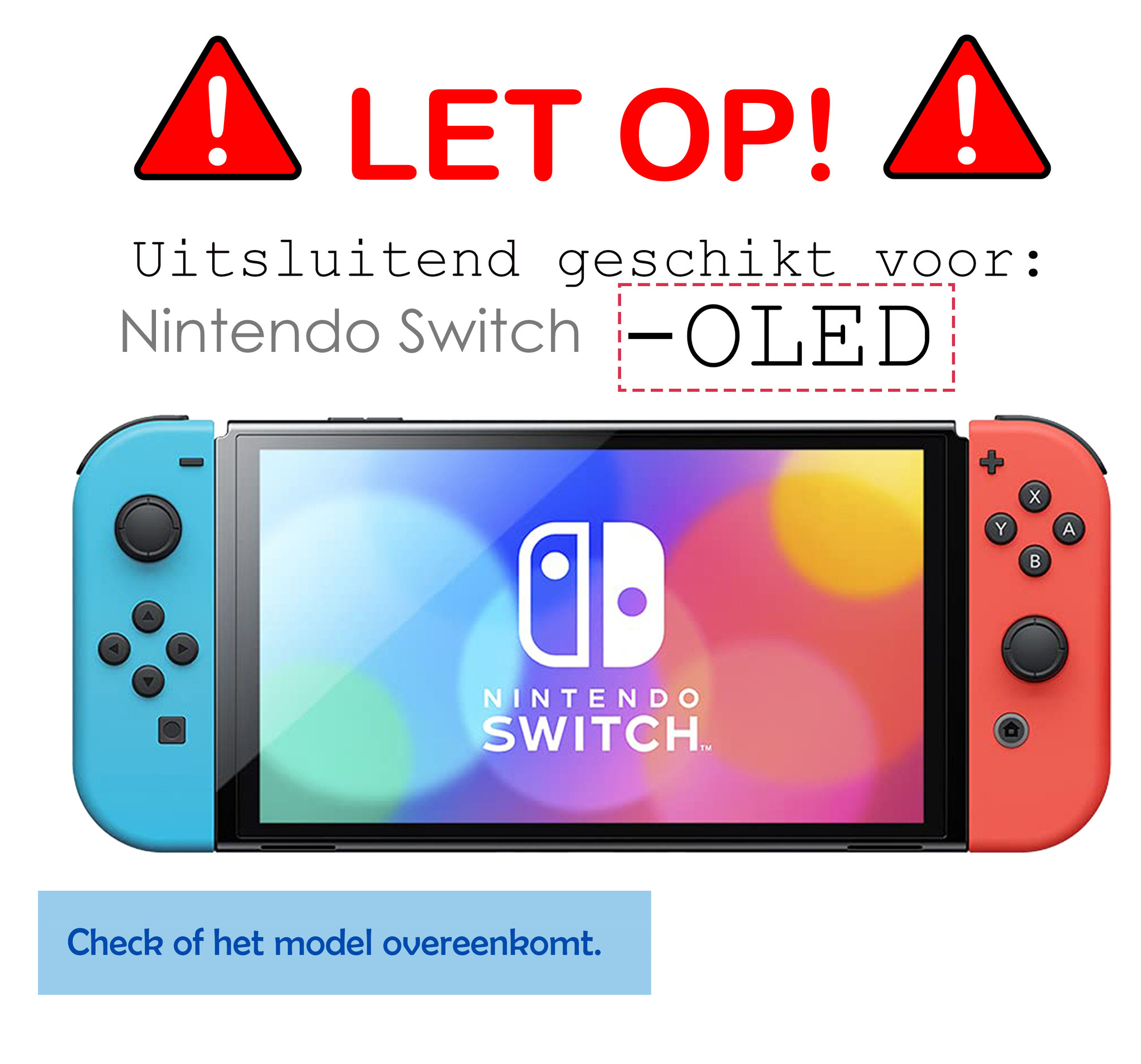 BASEY. Beschermglas Geschikt voor Nintendo Switch OLED Screenprotector Tempered Glass - Screenprotector Geschikt voor Nintendo Switch OLED Screen Protector