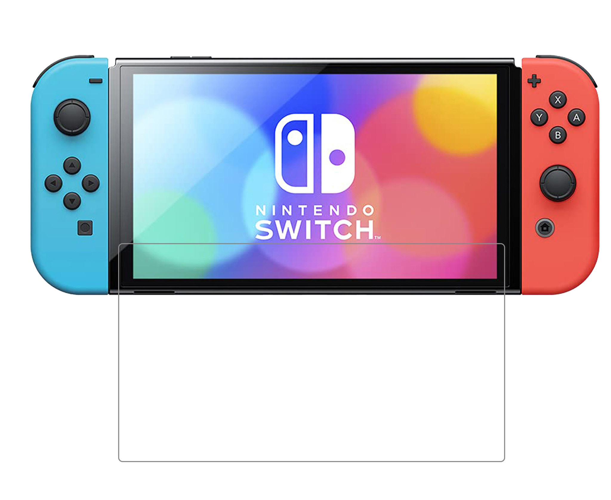 NoXx Screenprotector Geschikt voor Nintendo Switch OLED Bescherm Glas Screen Protector - 3x