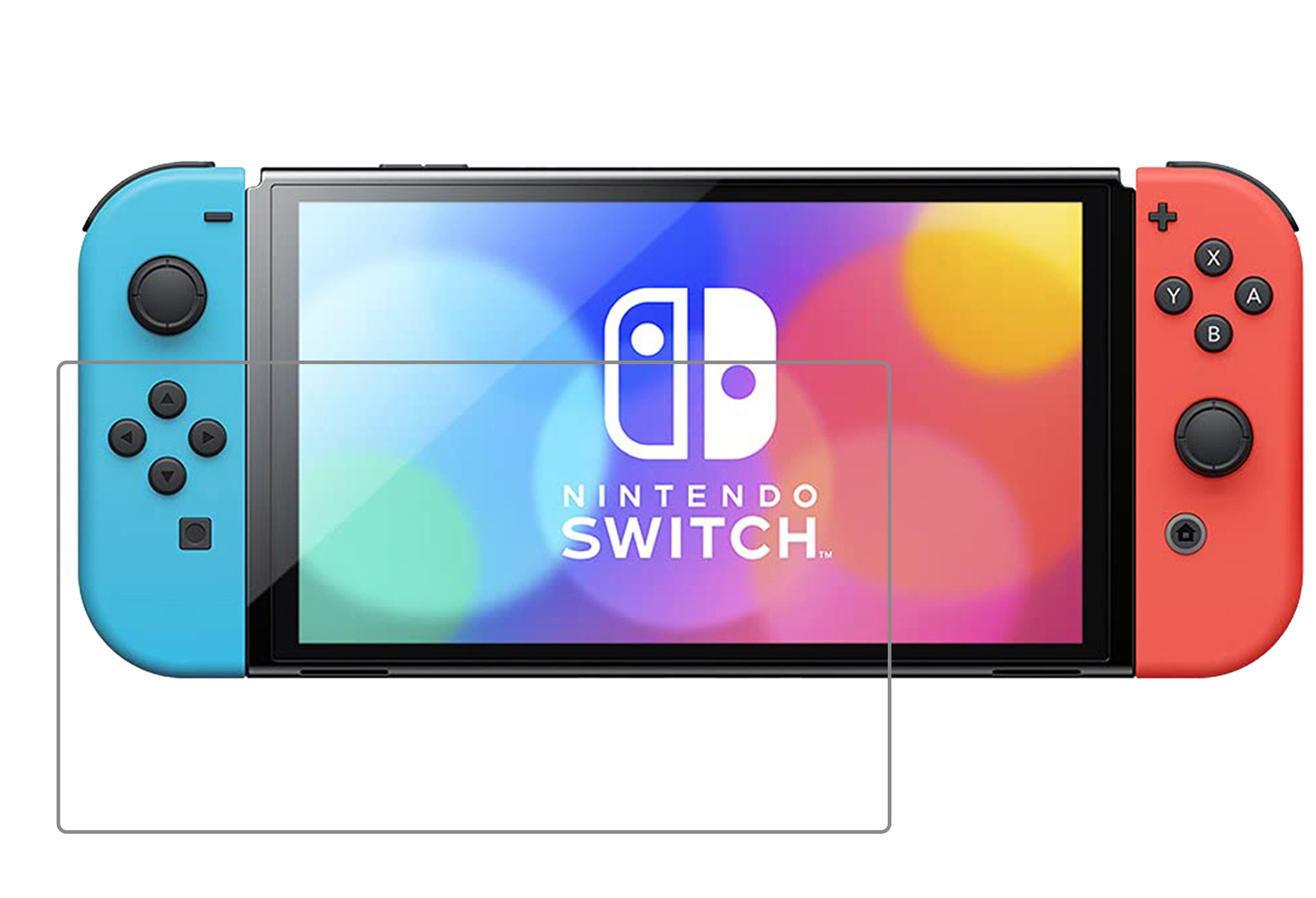 Nomfy Screenprotector Geschikt voor Nintendo Switch OLED Screenprotector Bescherm Glas - Tempered Glass Geschikt voor Nintendo Switch OLED Screen Protector