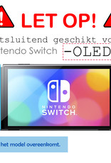 BASEY. Beschermglas Geschikt voor Nintendo Switch OLED Screenprotector Tempered Glass - Screenprotector Geschikt voor Nintendo Switch OLED Screen Protector - 2 Stuks