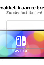 Nomfy Screenprotector Geschikt voor Nintendo Switch OLED Screenprotector Bescherm Glas - Tempered Glass Geschikt voor Nintendo Switch OLED Screen Protector - 2 PACK
