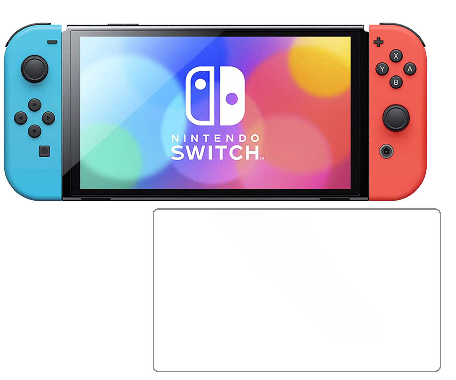Nomfy Screenprotector Geschikt voor Nintendo Switch OLED Screenprotector Bescherm Glas - Tempered Glass Geschikt voor Nintendo Switch OLED Screen Protector - 2 PACK
