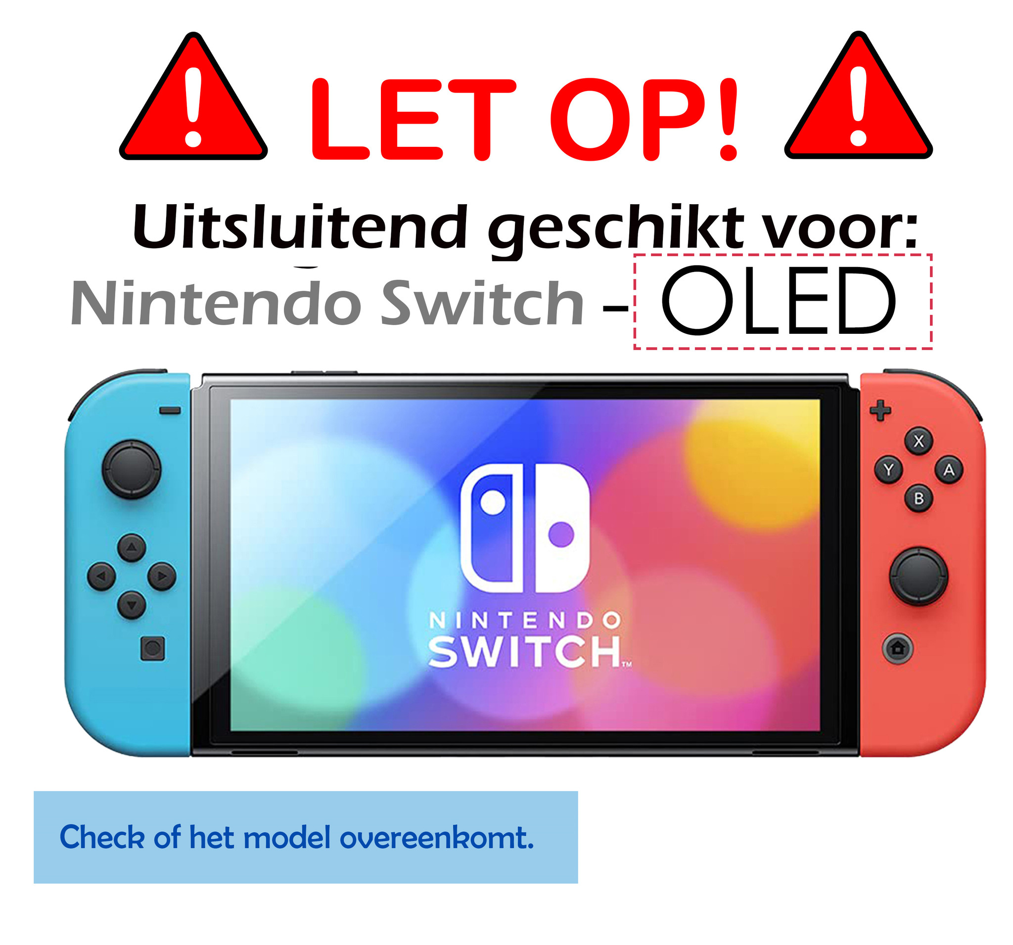 Nomfy Screenprotector Geschikt voor Nintendo Switch OLED Screenprotector Bescherm Glas - Tempered Glass Geschikt voor Nintendo Switch OLED Screen Protector - 2 PACK