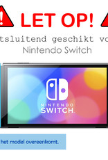 BASEY. Hoesje Geschikt voor Nintendo Switch Case Hoes Hard Cover - Bescherm Case Geschikt voor Nintendo Switch Hoes - Zwart