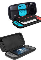 Nomfy Hoesje Geschikt voor Nintendo Switch Hoes Bescherm Case Hardcover Met Polsbandje - Hoes Geschikt voor Nintendo Switch Case - Blauw