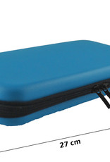Nomfy Hoesje Geschikt voor Nintendo Switch Hoes Bescherm Case Hardcover Met Polsbandje - Hoes Geschikt voor Nintendo Switch Case - Blauw