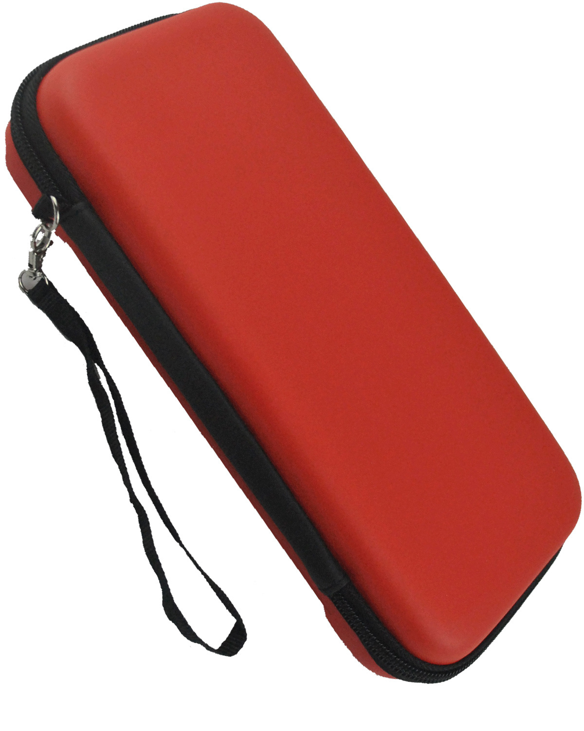 Nomfy Hoesje Geschikt voor Nintendo Switch Hoes Bescherm Case Hardcover Met Polsbandje - Hoes Geschikt voor Nintendo Switch Case - Rood