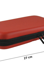 Nomfy Hoesje Geschikt voor Nintendo Switch Hoes Bescherm Case Hardcover Met Polsbandje - Hoes Geschikt voor Nintendo Switch Case - Rood