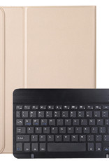 BASEY. Samsung Galaxy Tab A8 2021 Toetsenbord Hoes - Samsung Galaxy Tab A8 2021 Keyboard Case Book Cover Hoesje - Goud