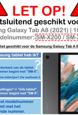 BASEY. Samsung Galaxy Tab A8 2021 Toetsenbord Hoes - Samsung Galaxy Tab A8 2021 Keyboard Case Book Cover Hoesje - Goud