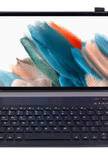 BASEY. Hoesje Geschikt voor Samsung Galaxy Tab A8 Toetsenbord Hoes Book Case - Hoes Geschikt voor Samsung Tab A8 Toetsenbord Hoesje Keyboard Cover - Rosé goud