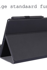 BASEY. Hoesje Geschikt voor Samsung Galaxy Tab A8 Toetsenbord Hoes Book Case - Hoes Geschikt voor Samsung Tab A8 Toetsenbord Hoesje Keyboard Cover - Zwart