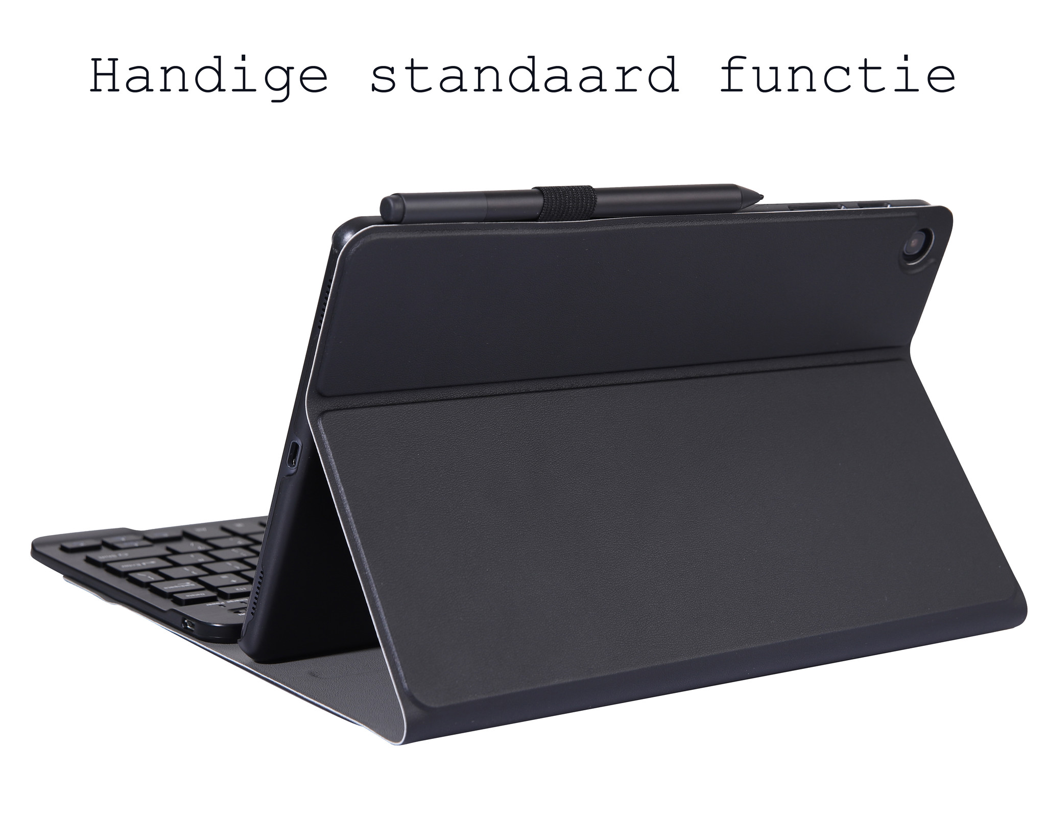BASEY. Hoesje Geschikt voor Samsung Galaxy Tab A8 Toetsenbord Hoes Book Case - Hoes Geschikt voor Samsung Tab A8 Toetsenbord Hoesje Keyboard Cover - Zwart