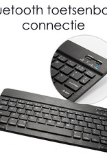 NoXx Hoesje Geschikt voor Samsung Galaxy Tab A8 Hoesje Toetsenbord Hoes - Hoes Geschikt voor Samsung Tab A8 Keyboard Case Book Cover - Zwart