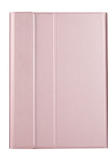 Nomfy Hoes Geschikt voor Samsung Galaxy Tab A8 Hoes Toetsenbord Hoes Case Book Cover Hoesje - Hoesje Geschikt voor Samsung Tab A8 Keyboard Hoes - Rosé goud