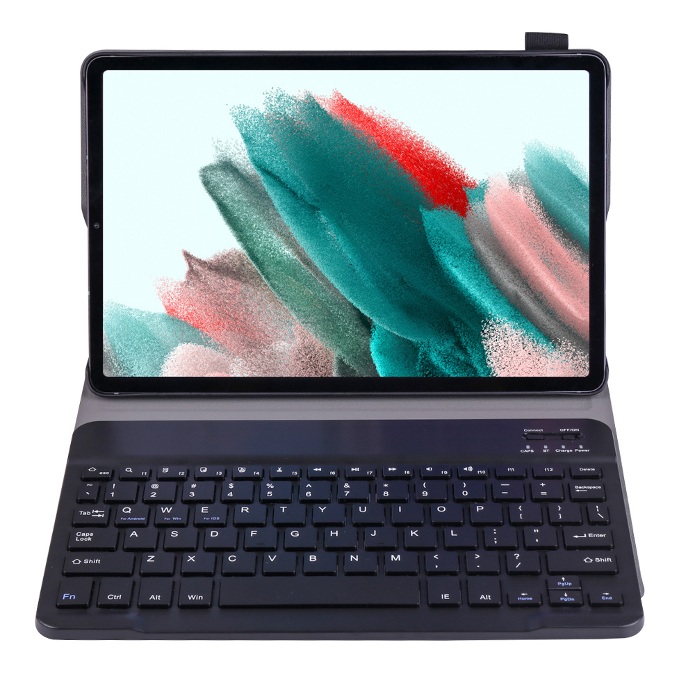 Nomfy Hoes Geschikt voor Samsung Galaxy Tab A8 Hoes Toetsenbord Hoes Case Book Cover Hoesje - Hoesje Geschikt voor Samsung Tab A8 Keyboard Hoes - Zwart