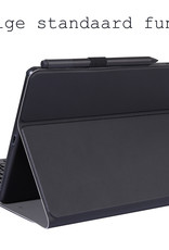 BASEY. Hoesje Geschikt voor Samsung Galaxy Tab A8 Toetsenbord Hoes Book Case Met Screenprotector - Hoes Geschikt voor Samsung Tab A8 Toetsenbord Hoesje Keyboard Cover - Zwart