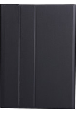 NoXx Hoesje Geschikt voor Samsung Galaxy Tab A8 Hoesje Toetsenbord Hoes Met Screenprotector - Hoes Geschikt voor Samsung Tab A8 Keyboard Case Book Cover - Zwart