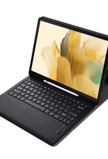 BASEY. Hoesje Geschikt voor Samsung Galaxy Tab S7 FE Toetsenbord Hoes Book Case - Hoes Geschikt voor Samsung Tab S7 FE Toetsenbord Hoesje Keyboard Cover - Zwart