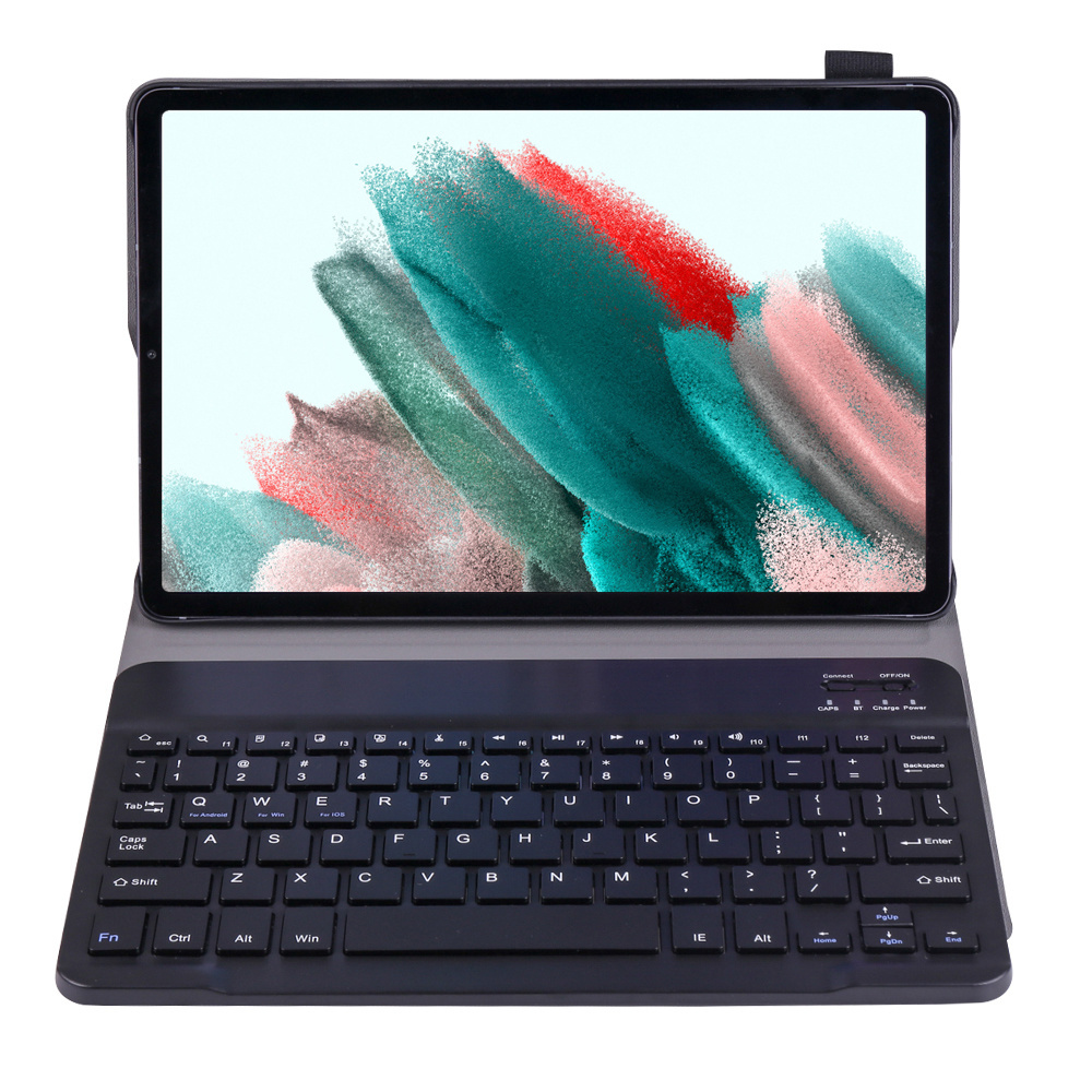 Samsung Galaxy Tab A8 2021 Toetsenbord Hoes Book Case - Samsung Galaxy Tab A8 2021 Keyboard Cover Hoesje - Zwart