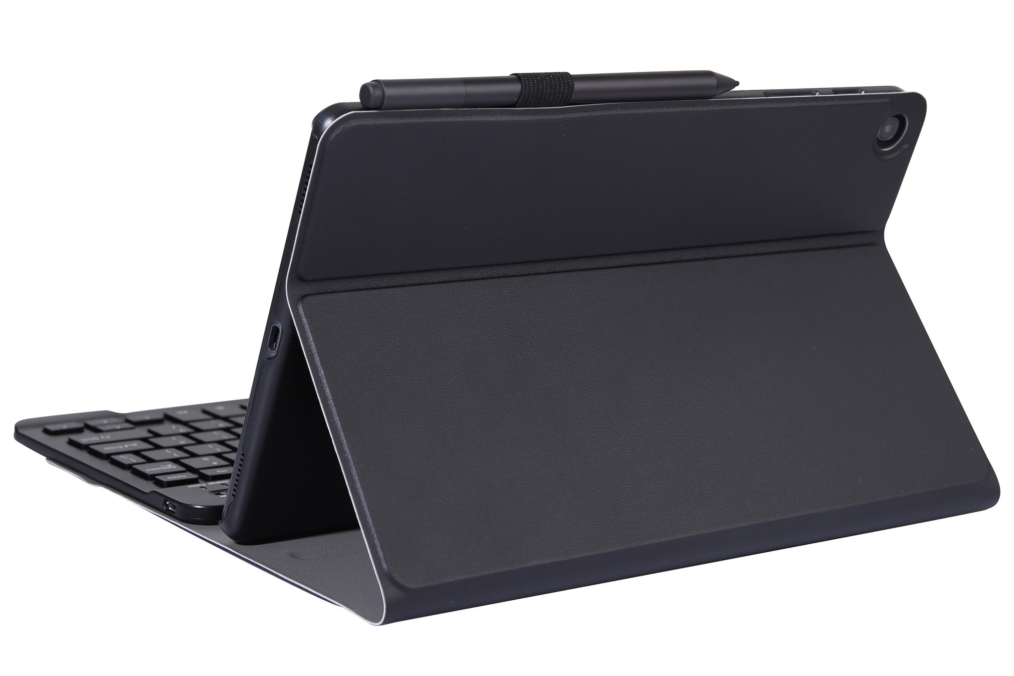 Nomfy Hoes Geschikt voor Samsung Galaxy Tab A8 Hoes Toetsenbord Hoes Case Book Cover Hoesje Met Screenprotector - Hoesje Geschikt voor Samsung Tab A8 Keyboard Hoes - Zwart