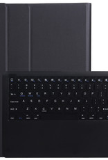 Samsung Galaxy Tab S7 FE 2021 Toetsenbord Hoes Samsung Galaxy Tab S7 FE 2021 Keyboard Case Book Cover - Zwart